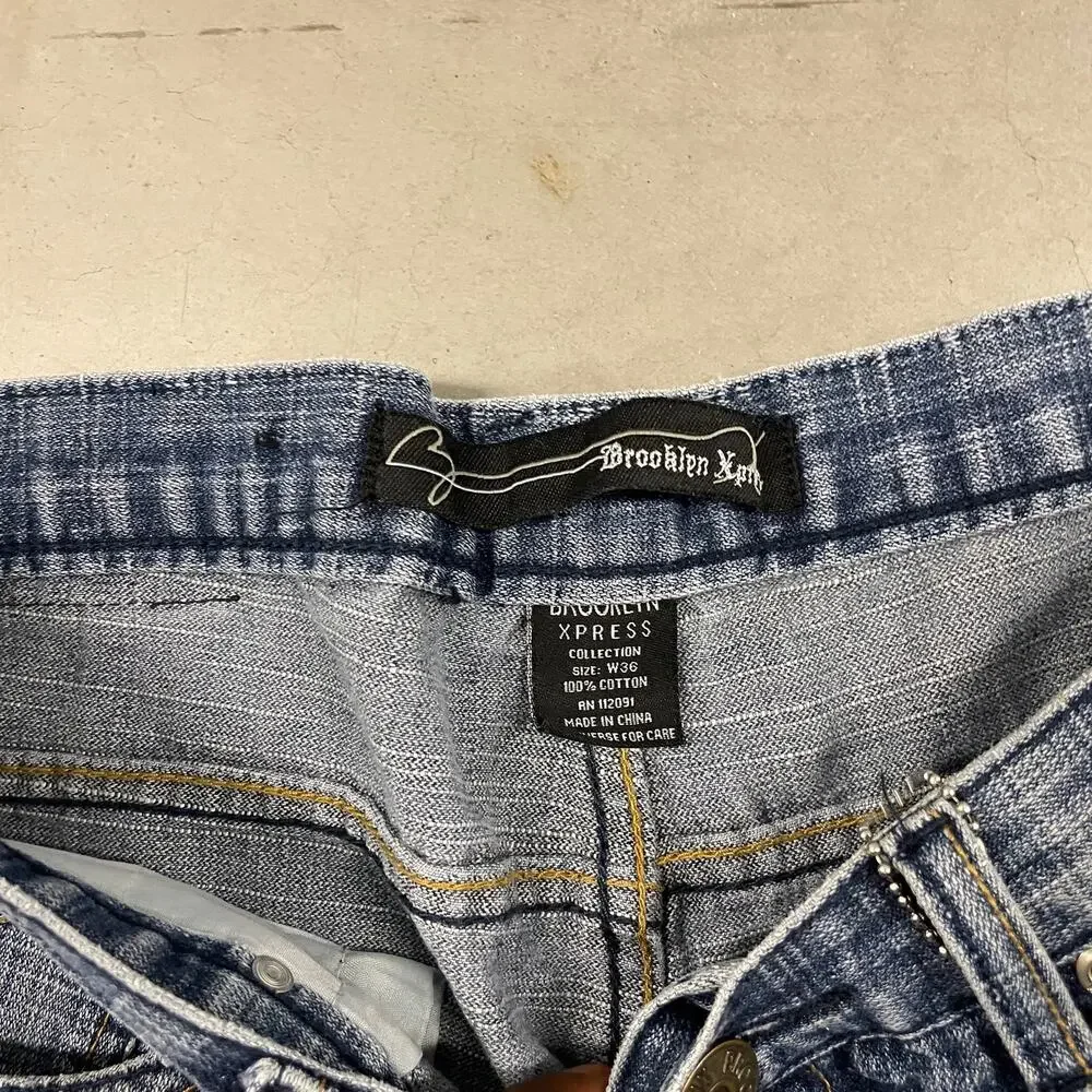 Y2K baggy Brooklyn xpress jeans shorts 36